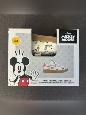 Brand New Disney Mickey Mouse Sneakers Shoes Toddler  Size 12